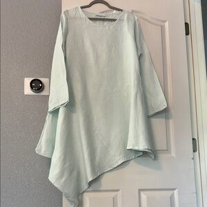 bryn Walker pistachio asymmetrical dress